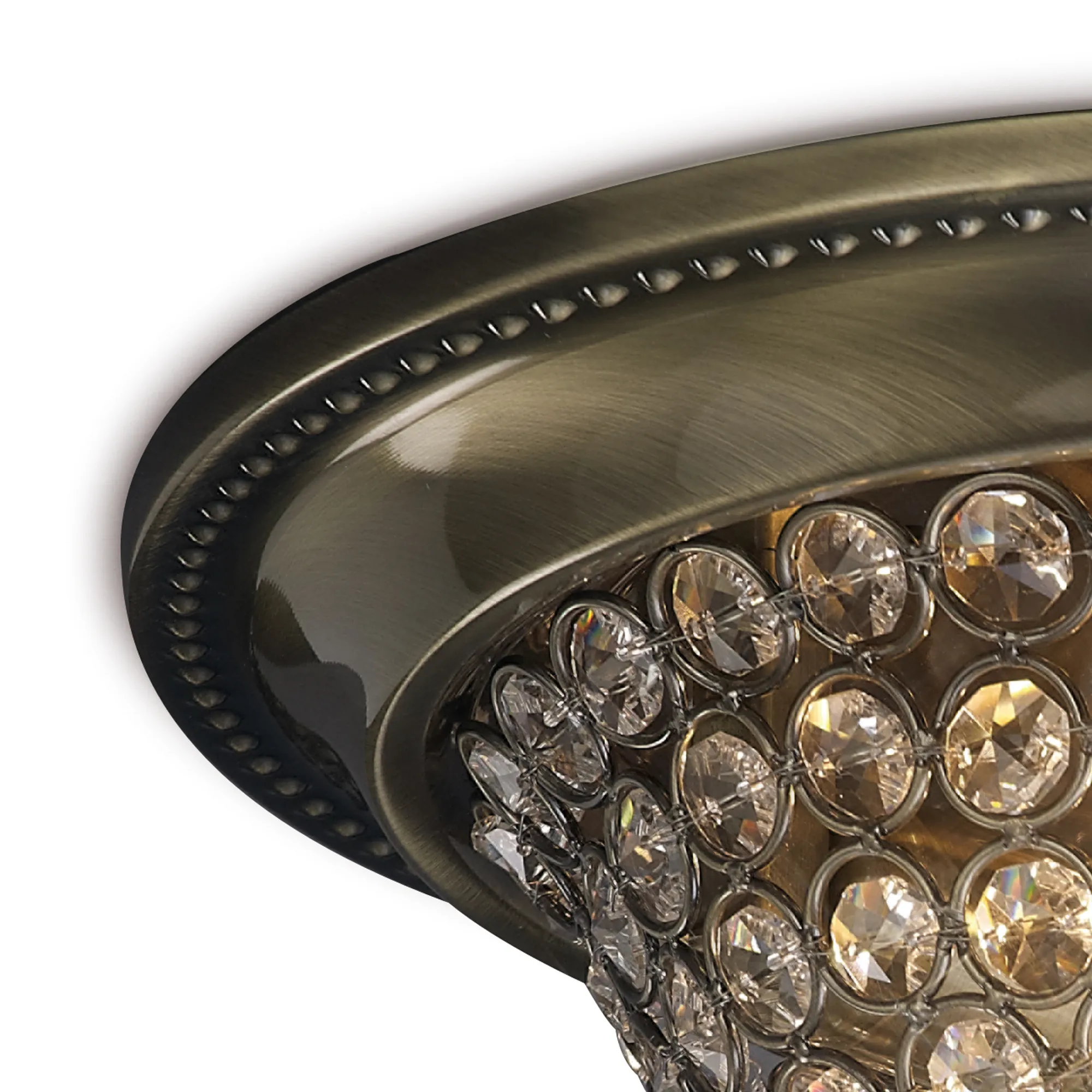 Paloma Crystal  Flush Ceiling 2 Light IL31130  Diyas Paloma